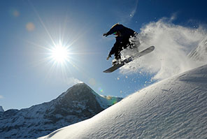 snowboarding