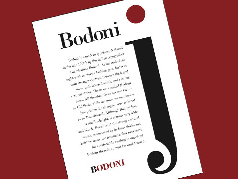 bodoni