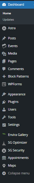 WordPress's User interface